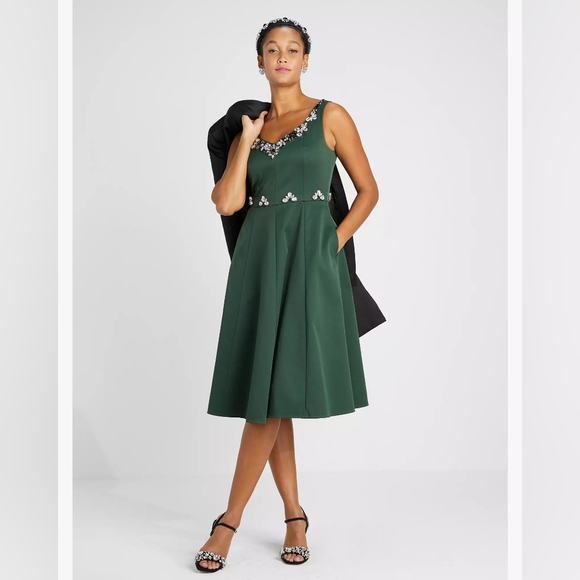 Kate Spade Embellished Faille Grace Dress - Picture 1 of 5